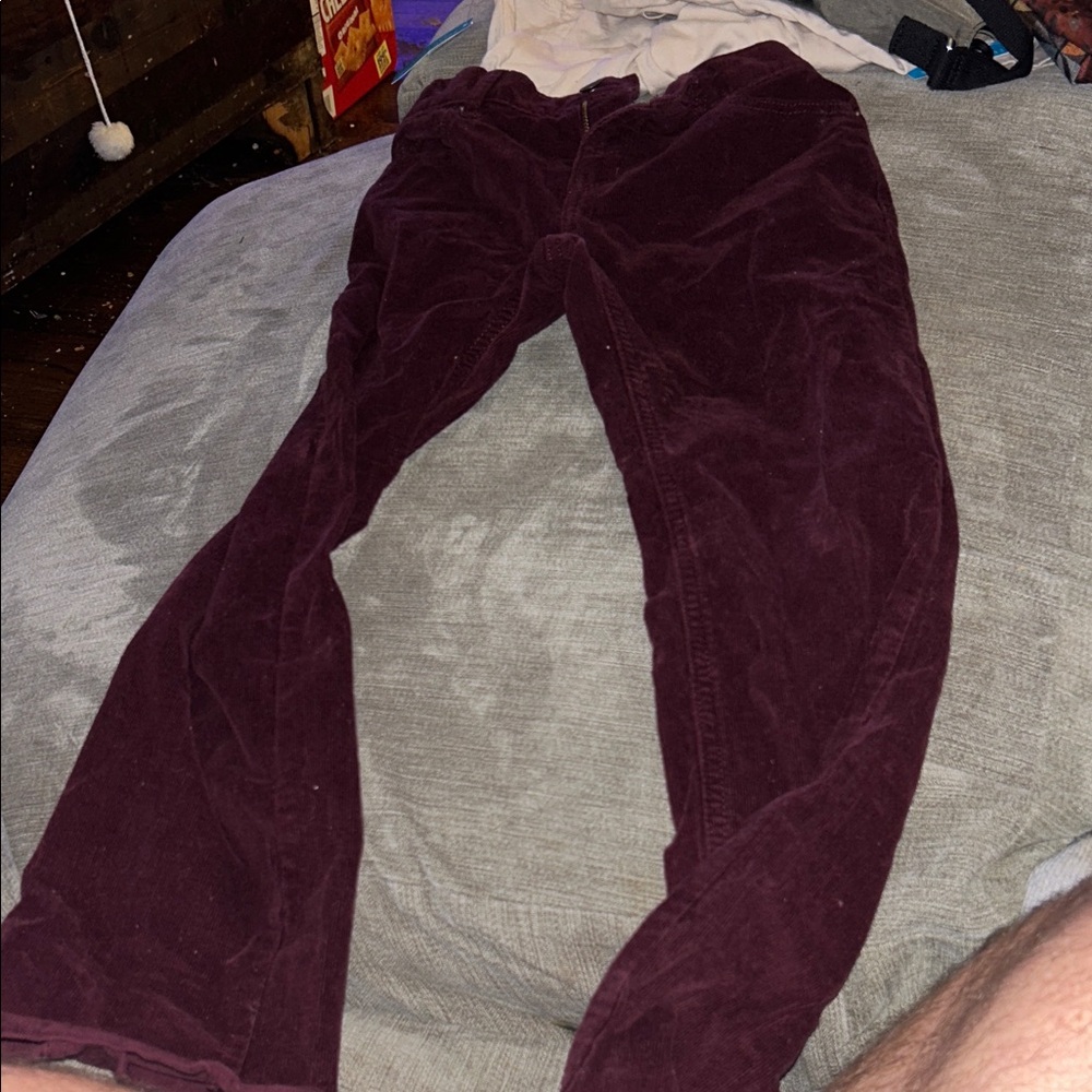 Old Navy Slim Red Corduroy Pants Boys Size 10